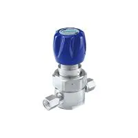 Регулятор AMFLO UHP AU21 Материал: Код ZHP (Body,Gland-SUS316L, Poppet, Nozzle, Diaphragm - Hastelloy® C-22, Seat: PCTFE) ; Поверхность 0.13 um; 4х портовый с манометрами, CV-0.09