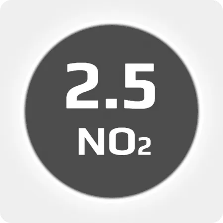 Диоксид азота (NO2)2.5 (99,5%) в алюминиевом баллоне 5л   (5 кг) соединение W21,8x1/14'' (DIN 6) (нержавеющий вентиль)