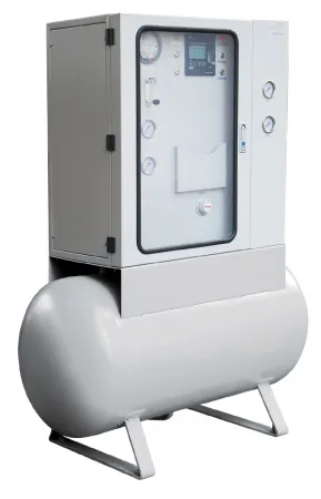 Газовый смеситель двухкомпонентный Pusher M281-50 50m3/h; обл. прим.: Углеки́слый газ,  Аргон, Азот, Кислород, Гелий, Водород; входное давление: 7 - 10 бар; выходное давление: 0,5 - 4 бара; газовые соединения: 0.5”FNPT, 1”FNPT